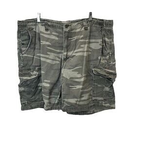 S&B Shorts Men Size 42 Cotton Camo Green Chunky Cargo Y2k Gorpcore Outdoors